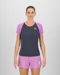 KARPOS Cyklistické tričko s krátkym rukávom - LAVAREDO EVO W - čierna/ružová