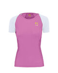 KARPOS Cyklistické tričko s krátkym rukávom - LAVAREDO EVO W - ružová/biela