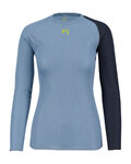 KARPOS Cyklistické tričko s dlhým rukávom - DINAMICO OCTA W - modrá