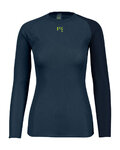 KARPOS Cyklistické tričko s dlhým rukávom - DINAMICO OCTA W - modrá