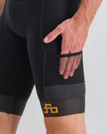 SPORTFUL Cyklistické nohavice krátke s trakmi - PETER SAGAN SUPERGIARA - čierna