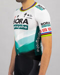 SPORTFUL Cyklistický dres s krátkym rukávom - BOMBER BORA - biela/zelená
