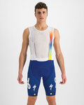 SPORTFUL Cyklistické nohavice krátke s trakmi - TOTAL ENERGIES BODYFIT - modrá