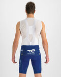 SPORTFUL Cyklistické nohavice krátke s trakmi - TOTAL ENERGIES BODYFIT - modrá