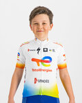SPORTFUL Cyklistický dres s krátkym rukávom - TOTAL ENERGIES KIDS - biela/viacfarebná