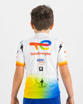 SPORTFUL Cyklistický dres s krátkym rukávom - TOTAL ENERGIES KIDS - biela/viacfarebná
