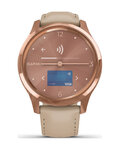 GARMIN smart hodinky - VIVOMOVE LUXE 18K ROSE GOLD - ružová/zlatá/béžová