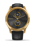 GARMIN smart hodinky - VIVOMOVE LUXE 24K GOLD - čierna/zlatá