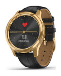 GARMIN smart hodinky - VIVOMOVE LUXE 24K GOLD - čierna/zlatá