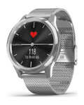 GARMIN smart hodinky - VIVOMOVE LUXE - strieborná