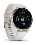 GARMIN smart hodinky - VENU 2 PLUS - ivory/zlatá