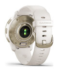 GARMIN smart hodinky - VENU 2 PLUS - ivory/zlatá