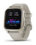GARMIN smart hodinky - VENU SQ 2 MUSIC - šedá/zlatá