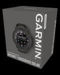 GARMIN smart hodinky - INSTINCT CROSSOVER SOLAR - antracitová