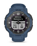 GARMIN smart hodinky - INSTINCT CROSSOVER SOLAR - modrá