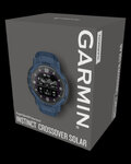 GARMIN smart hodinky - INSTINCT CROSSOVER SOLAR - modrá