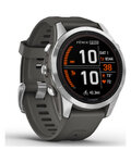 GARMIN smart hodinky - FENIX 7S PRO SOLAR - antracitová/strieborná