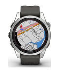 GARMIN smart hodinky - FENIX 7S PRO SOLAR - antracitová/strieborná