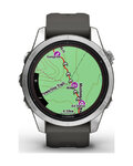 GARMIN smart hodinky - FENIX 7S PRO SOLAR - antracitová/strieborná