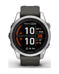 GARMIN smart hodinky - FENIX 7S PRO SOLAR - antracitová/strieborná