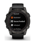 GARMIN smart hodinky - FENIX 7 PRO SAPPHIRE SOLA - čierna