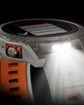 GARMIN smart hodinky - FENIX 7 PRO SAPPHIRE SOLAR - šedá/oranžová