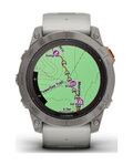 GARMIN smart hodinky - FENIX 7X PRO SAPPHIRE SOLAR - šedá/oranžová