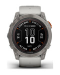 GARMIN smart hodinky - FENIX 7X PRO SAPPHIRE SOLAR - šedá/oranžová