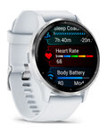 GARMIN smart hodinky - VENU 3 - biela/strieborná