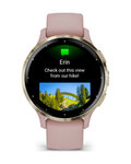 GARMIN smart hodinky - VENU 3S - ružová/zlatá