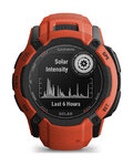 GARMIN smart hodinky - INSTINCT 2X SOLAR - červená