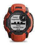 GARMIN smart hodinky - INSTINCT 2X SOLAR - červená