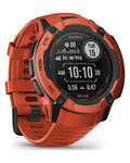 GARMIN smart hodinky - INSTINCT 2X SOLAR - červená