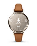 GARMIN smart hodinky - LILY 2 CLASSIC - zlatá/hnedá