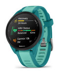 GARMIN smart hodinky - FORERUNNER 165 MUSIC - tyrkysová/modrá