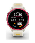 GARMIN smart hodinky - FORERUNNER 570 - 42MM - červená/biela/žltá