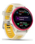 GARMIN smart hodinky - FORERUNNER 570 - 42MM - červená/biela/žltá