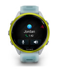 GARMIN smart hodinky - FORERUNNER 570 - 47MM - biela/modrá/žltá