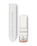 GARMIN remienok - QUICK RELEASE 20 MM 18K ROSE GOLD PVD - biela