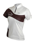 HAVEN Cyklistický dres s krátkym rukávom - COMTESS - biela/čierna