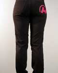 HAVEN Cyklistické nohavice dlhé bez trakov - FUTURA - čierna/ružová