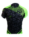 HAVEN Cyklistický dres s krátkym rukávom - SINGLETRAIL - čierna/zelená