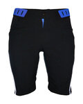 HAVEN Cyklistické nohavice krátke bez trakov - SINGLETRAIL LADY - čierna/modrá