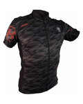 HAVEN Cyklistický dres s krátkym rukávom - SKINFIT - čierna/červená