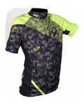 HAVEN Cyklistický dres s krátkym rukávom - SINGLETRAIL KID - čierna/zelená