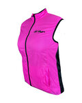HAVEN Cyklistická vesta - FEATHERLITE BREATH - ružová/čierna