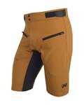 HAVEN Cyklistické nohavice krátke bez trakov - FACTORY AIR HMS - hnedá