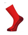HAVEN Cyklistické ponožky klasické - STRUCTURE LONG 2PAK - červená