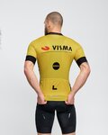 BONAVELO Cyklistický dres s krátkym rukávom - VISMA 2025 - žltá/čierna