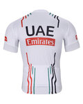 BONAVELO Cyklistický dres s krátkym rukávom - UAE 2024 - biela/červená